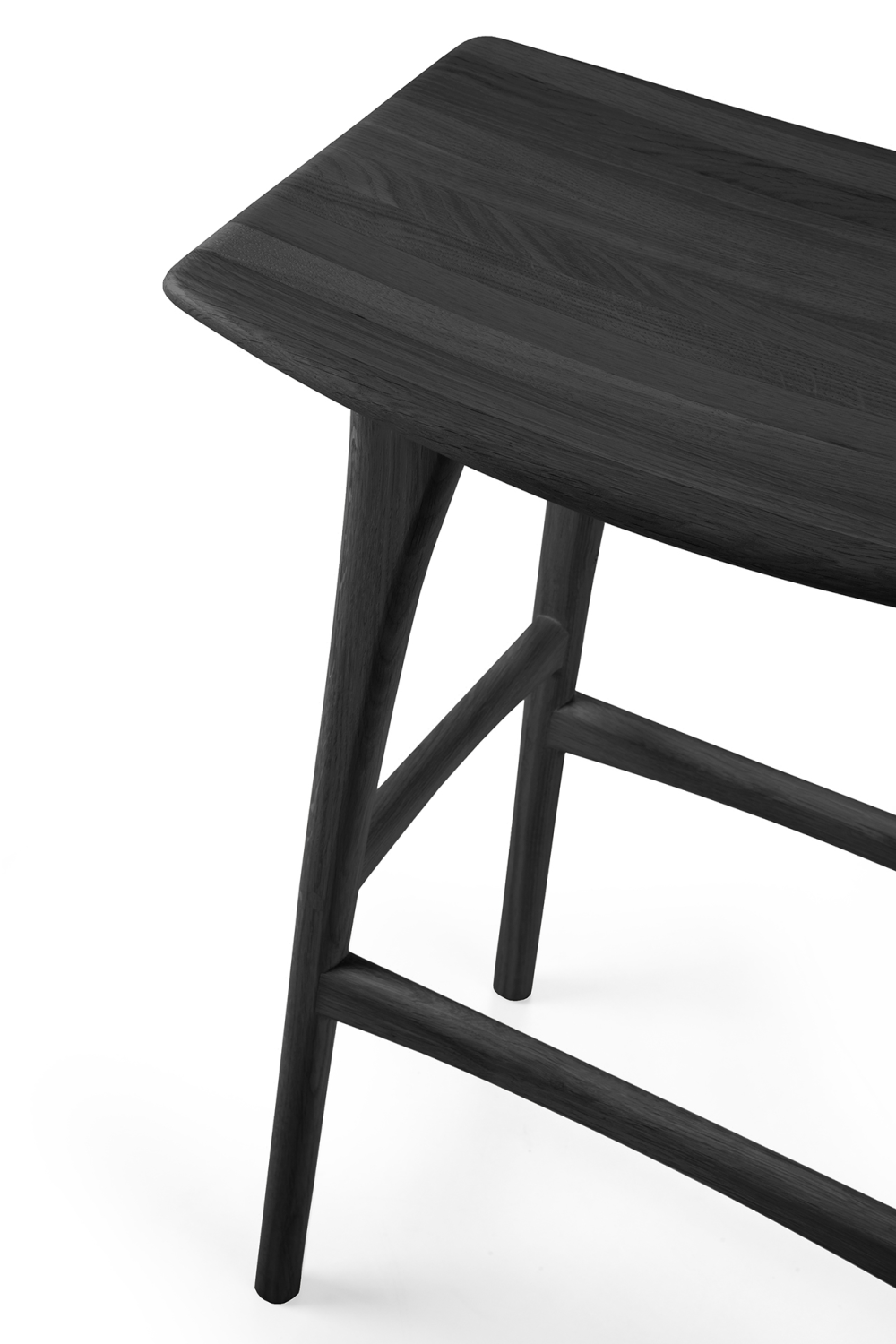   Wooden Backless Barstool | Oroa.com