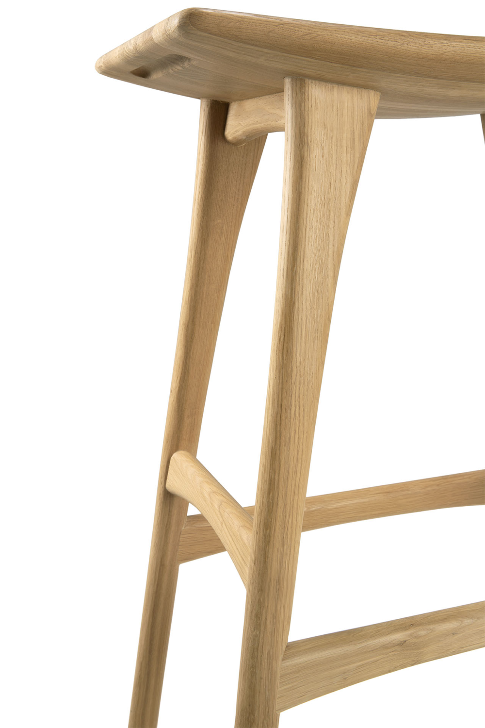  Wooden Backless Barstool | Oroa.com