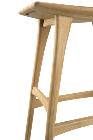   Wooden Backless Barstool | Oroa.com