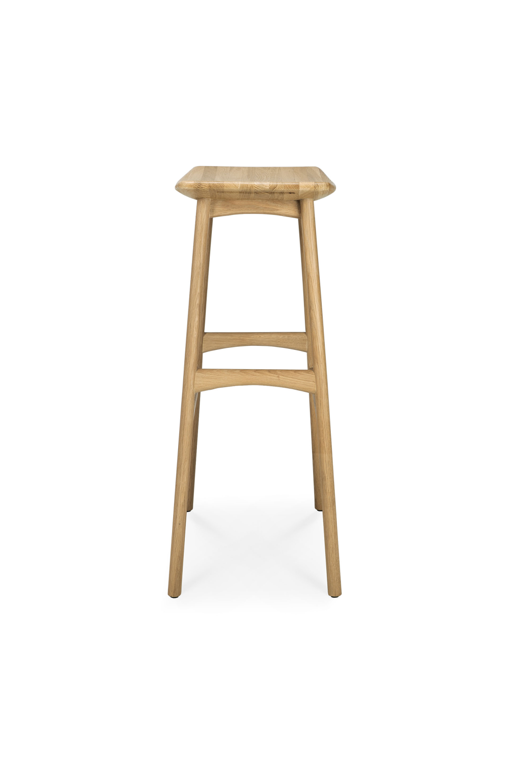   Wooden Backless Barstool | Oroa.com