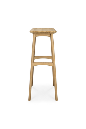   Wooden Backless Barstool | Oroa.com