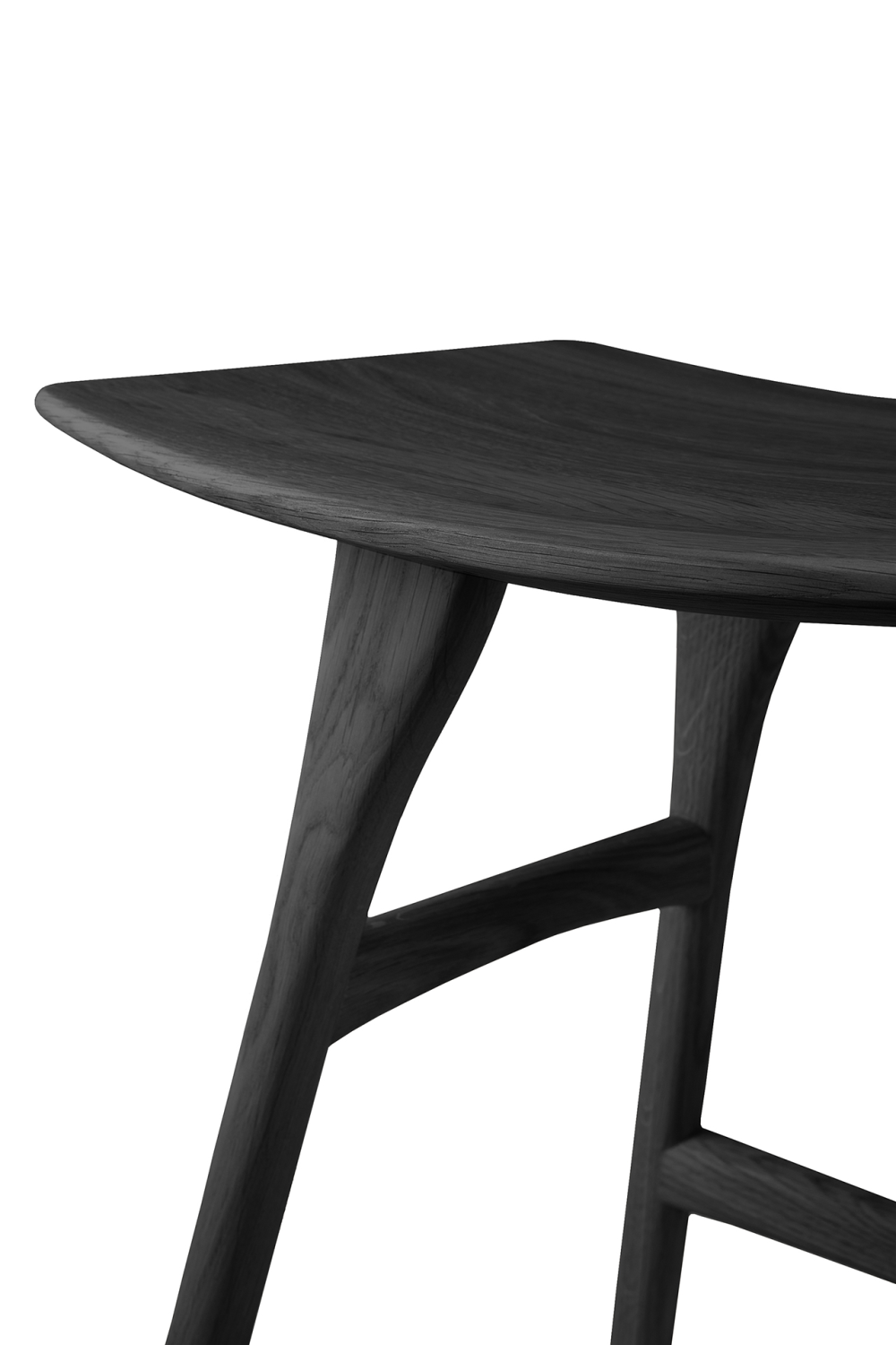   Black Oak Accent Stool | Oroa.com