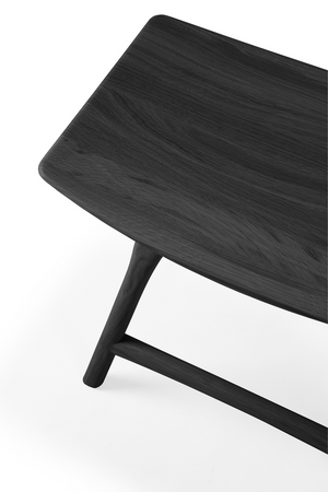   Black Oak Accent Stool | Oroa.com