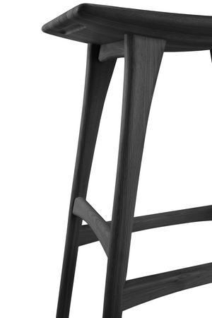   Wooden Backless Barstool | Oroa.com