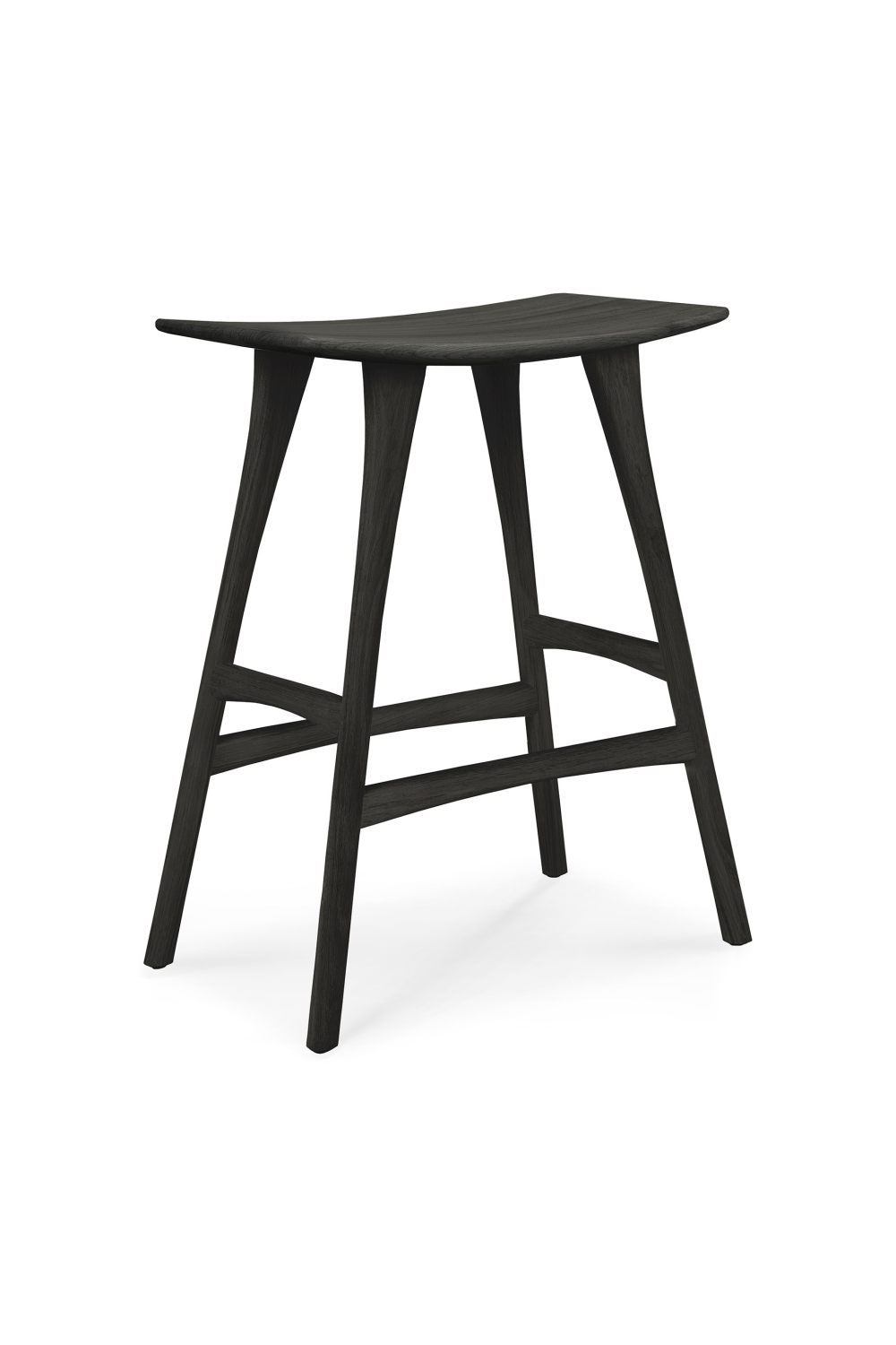   Classic Black Oak Counter Stool | Oroa.com