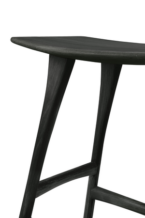   Classic Black Oak Counter Stool | Oroa.com