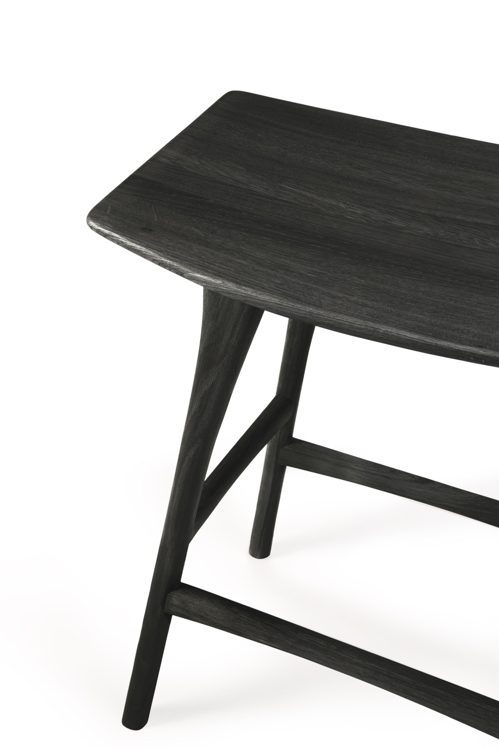   Classic Black Oak Counter Stool | Oroa.com
