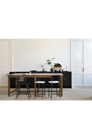   Classic Black Oak Counter Stool | Oroa.com