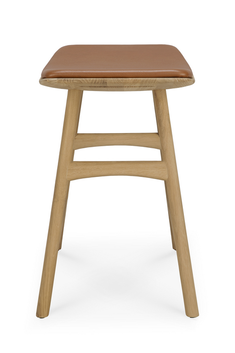   Upholstered Oak Dining Stool | Oroa.com
