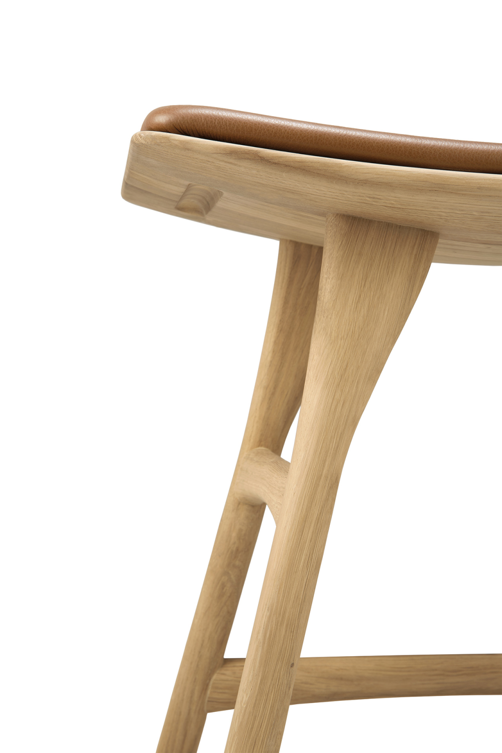   Upholstered Oak Dining Stool | Oroa.com
