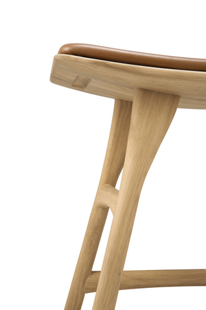   Upholstered Oak Dining Stool | Oroa.com