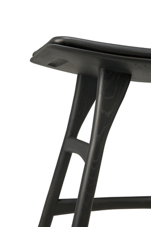   Black Oak Accent Stool | Oroa.com