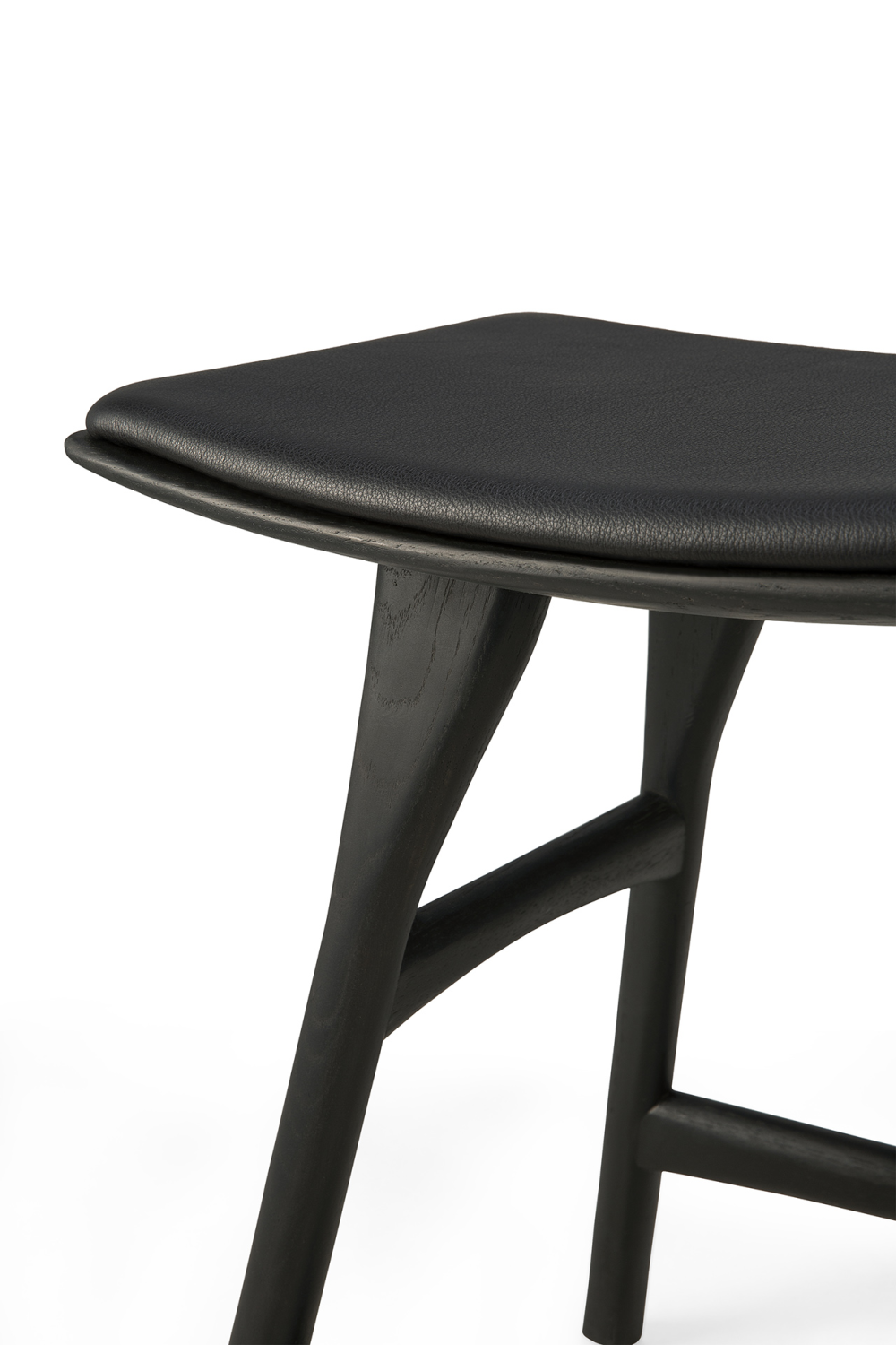  Black Oak Accent Stool | Oroa.com