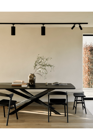   Black Oak Accent Stool | Oroa.com