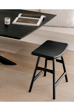   Black Oak Accent Stool | Oroa.com