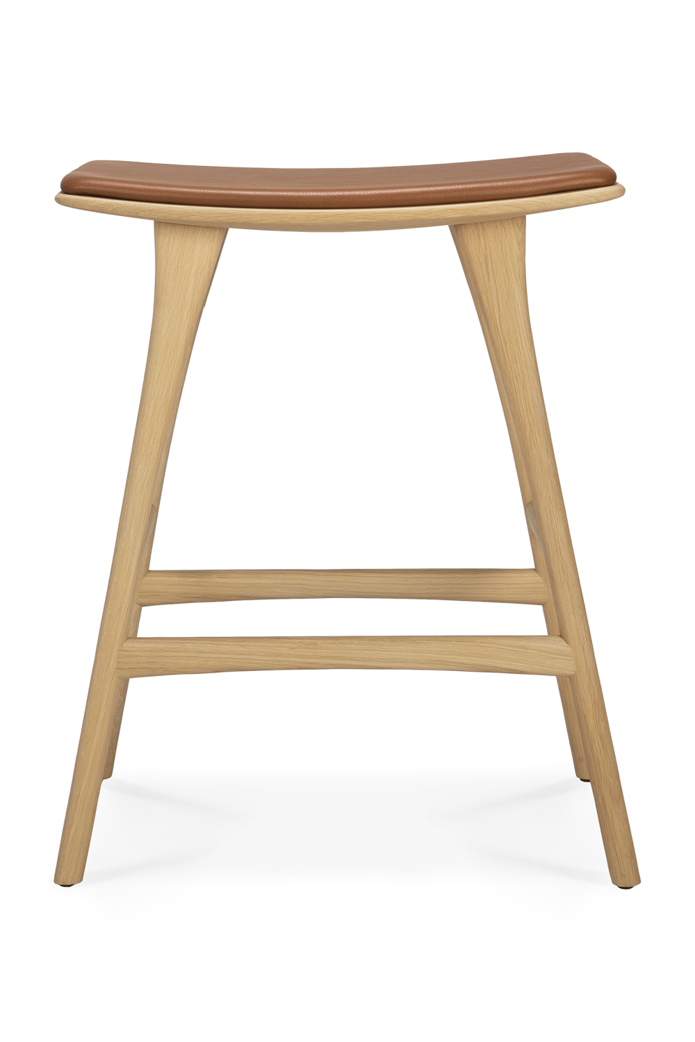   Modern Upholstered Oak Counter Stool | Oroa.com