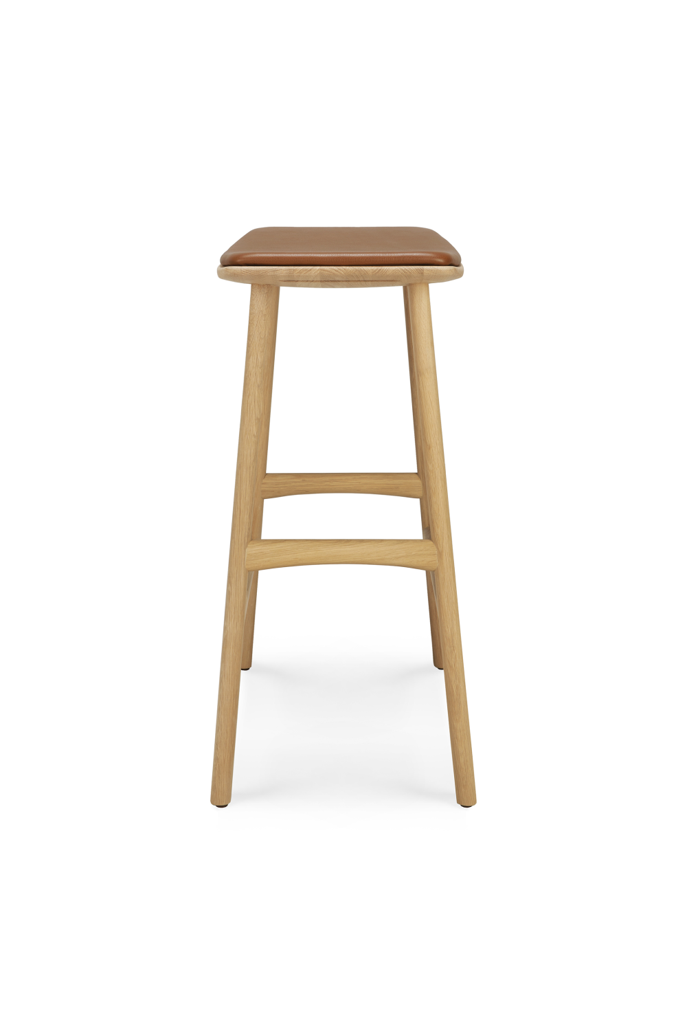   Modern Upholstered Oak Counter Stool | Oroa.com