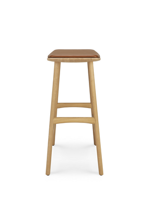   Modern Upholstered Oak Counter Stool | Oroa.com