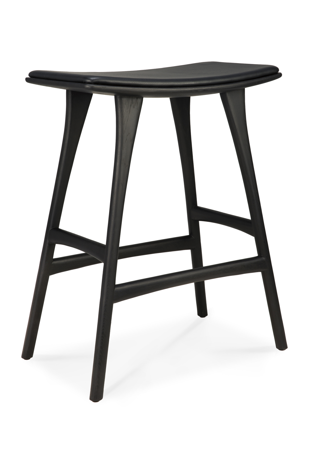   Classic Black Oak Counter Stool | Oroa.com