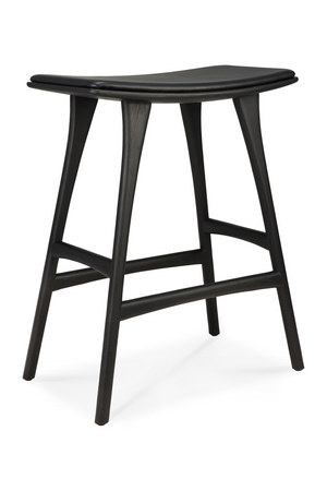   Classic Black Oak Counter Stool | Oroa.com