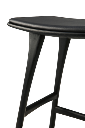   Classic Black Oak Counter Stool | Oroa.com