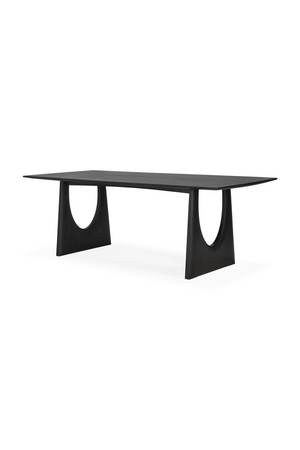   Black Oak Modern Dining Table | Oroa.com