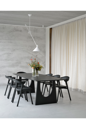   Black Oak Modern Dining Table | Oroa.com