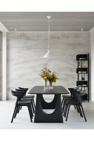   Black Oak Modern Dining Table | Oroa.com