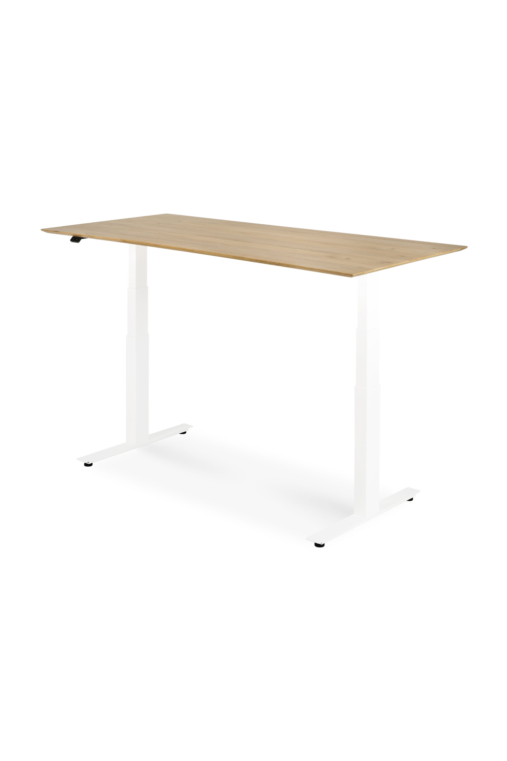   White Metal Adjustable Desk Base | Oroa.com