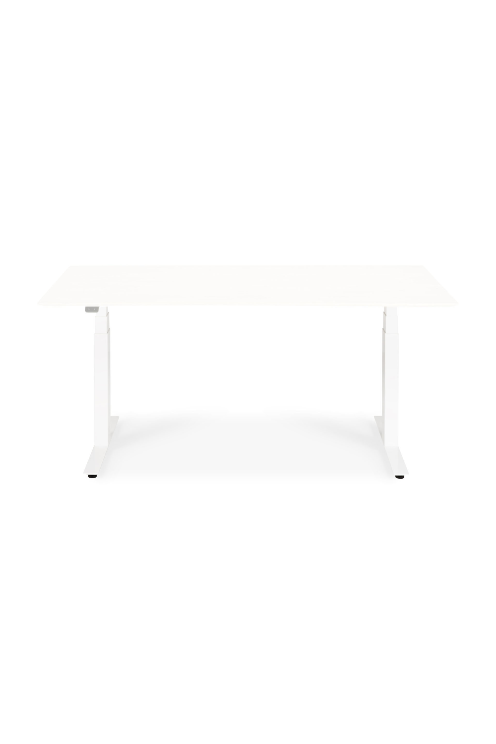   White Metal Adjustable Desk Base | Oroa.com