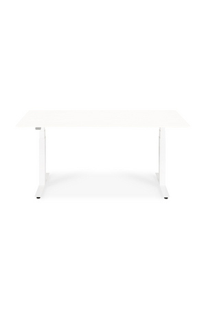   White Metal Adjustable Desk Base | Oroa.com