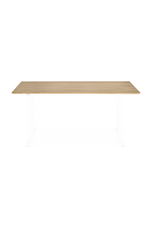   White Metal Adjustable Desk Base | Oroa.com