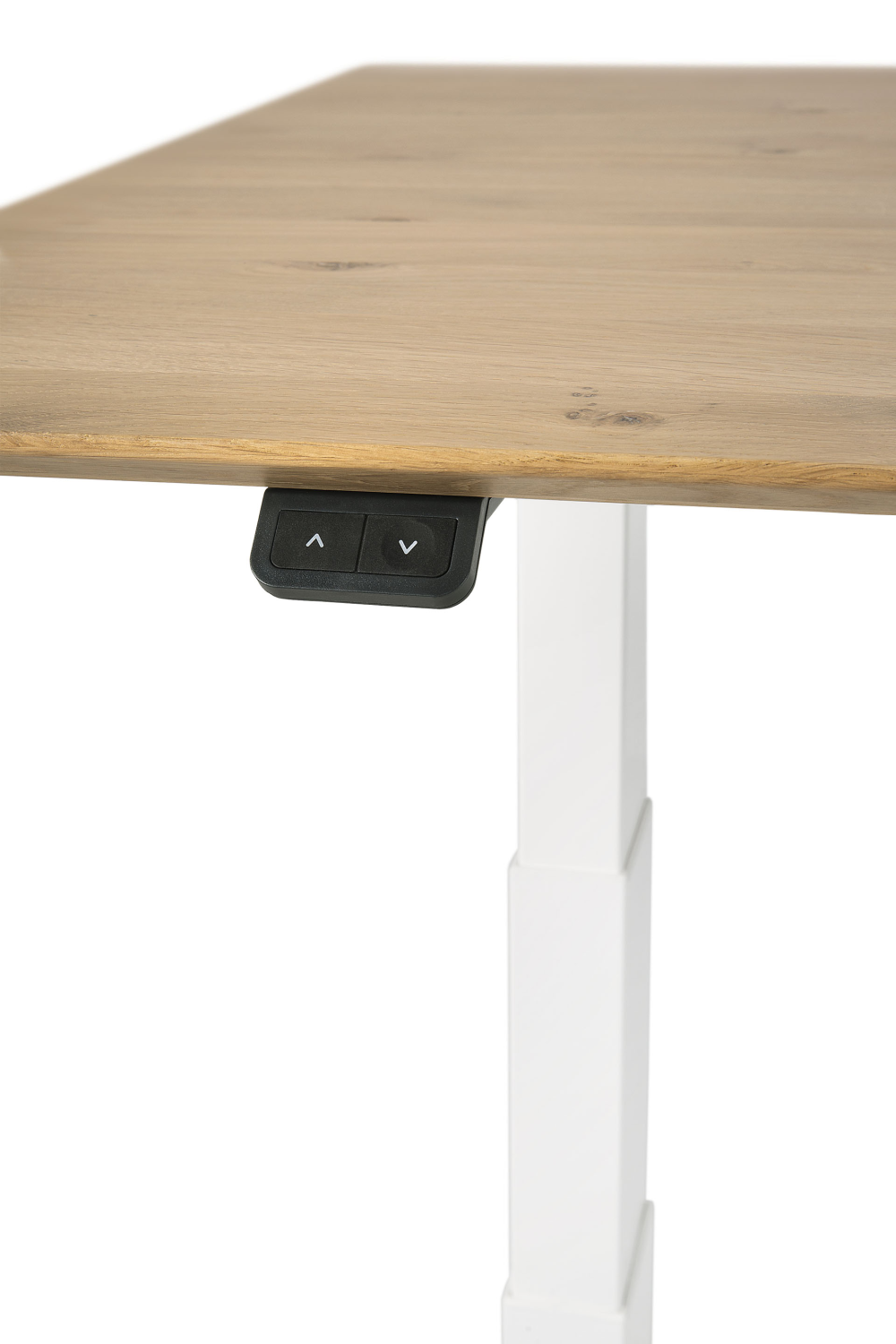   White Metal Adjustable Desk Base | Oroa.com