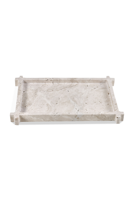   Beige Travertine Tray | Oroa.com