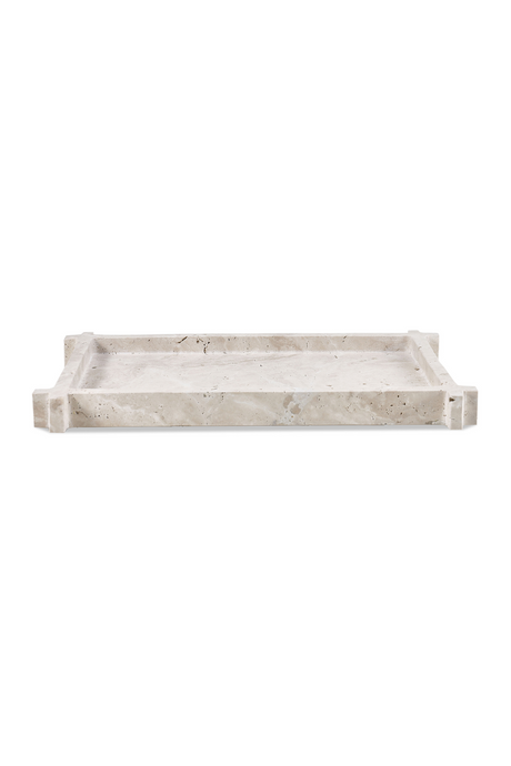   Beige Travertine Tray | Oroa.com