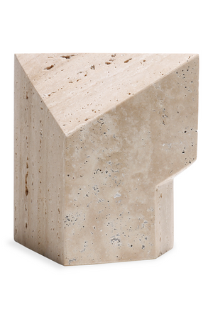   Beige Travertine Faceted Marble | Oroa.com