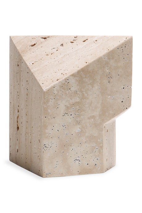   Beige Travertine Faceted Marble | Oroa.com