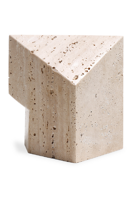   Beige Travertine Faceted Marble | Oroa.com