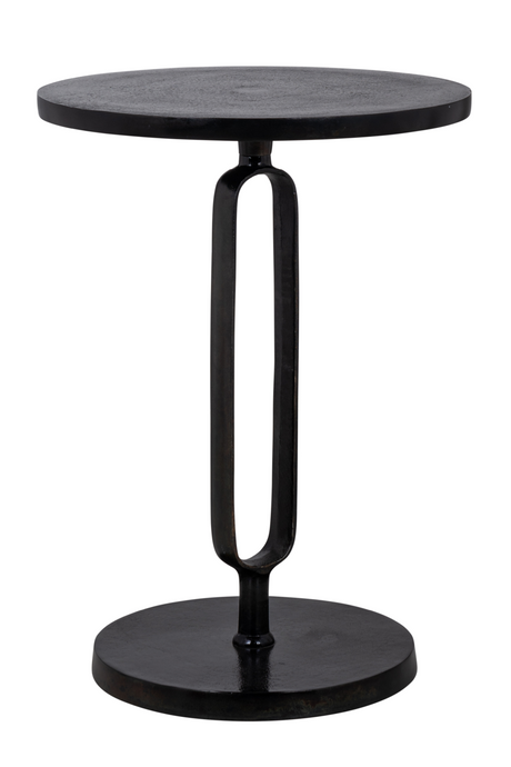   Black Aluminum Modern End Table | Oroa.com
