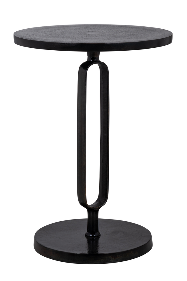 Black Aluminum Modern End Table | OROA Valerio | OROA.com