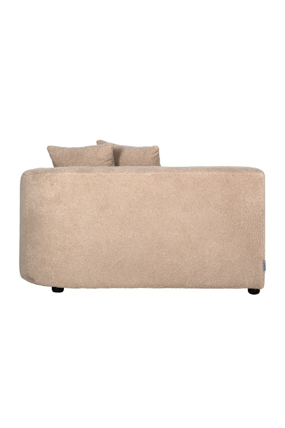   Brown Curve Upholstered Sofa | Oroa.com
