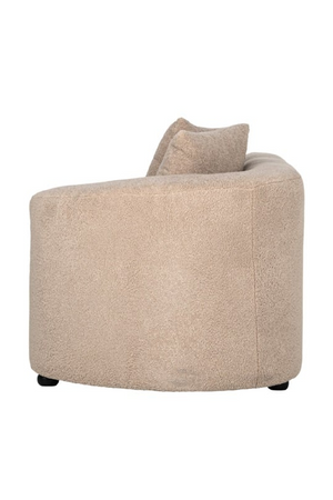  Brown Curve Upholstered Sofa | Oroa.com